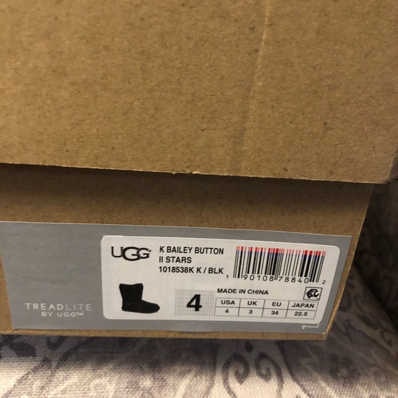 Girls Black Ugg Bailey Button Boots - Picture 6 of 8